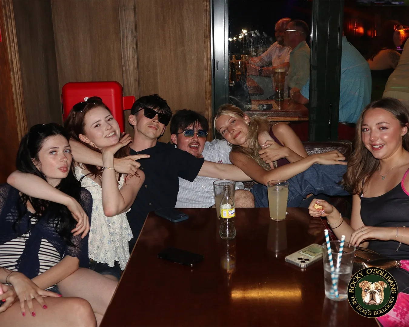 Group night out at Rocky's