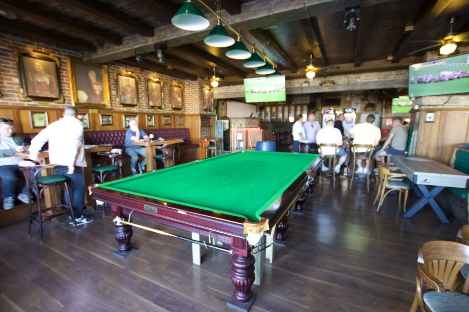 Full pro snooker table at Rocky O'Sullivans